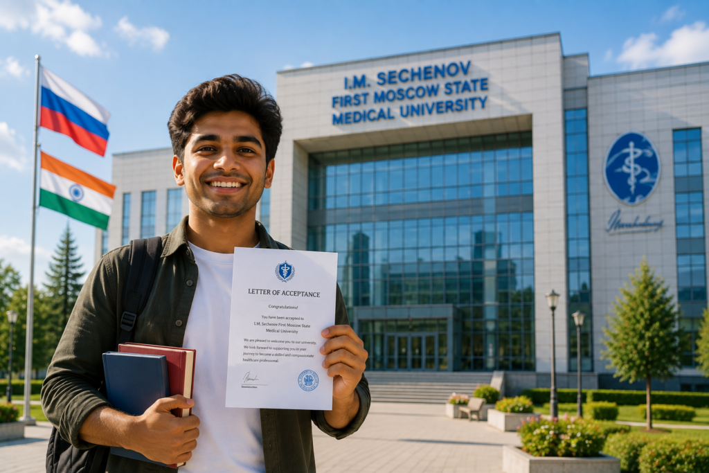 International student admitted to a Russian university without IELTS