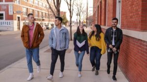International students at a Saint Petersburg university Russia